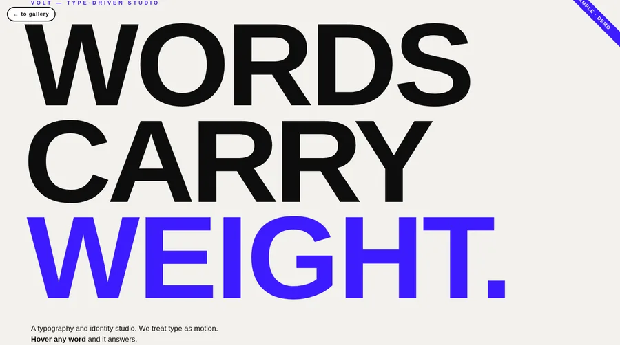 Kinetic typography style